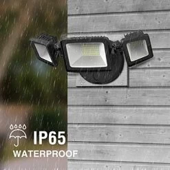 Onforu 2 Pack 50W LED Security Light, 5000LM Super Bright Outdoor Flood Light Fixture With 3 Adjustable Heads, IP65… -Garden Supply Store 51lvAhEK9nL