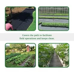 Becko Garden Weed Barrier Landscape Fabric, 80g Heavy Duty Foldable Horticultural Pad For Raised Bed, Ground Cover, Soil… -Garden Supply Store 51mg7ZbMvZL