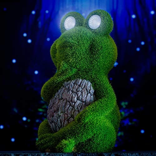 Solar Garden Statue Of Frog With Solar Light Eyes – Outdoor Lawn Decor Garden Frog Figurine For Patio, Balcony, Yard… 5 Solar Garden Statue Of Frog With Solar Light Eyes – Outdoor Lawn Decor Garden Frog Figurine For Patio, Balcony, Yard… - Image 5