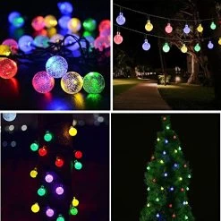 Solar String Lights Outdoor Solar Powered With Waterproof 8 Modes 32ft 50 LED Crystal Ball For Garden Yard Porch Wedding… -Garden Supply Store 51nhmfHYpaL