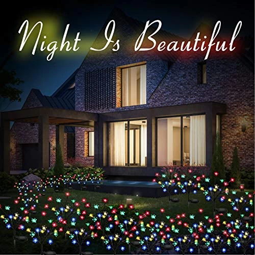 Solar Lights Outdoor – New Upgraded Solar Garden Lights, 2 Pack Waterproof Colored Fairy Landscape Tree Solar Lights For… 2 Solar Lights Outdoor – New Upgraded Solar Garden Lights, 2 Pack Waterproof Colored Fairy Landscape Tree Solar Lights For… - Image 2