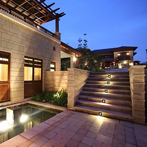 LukLoy 86mm Waterproof Recessed Step Lights, 3W 85-220V 3200K LED Stairs Step Night Light Footlights Indoor/Outdoor Wall… 3 LukLoy 86mm Waterproof Recessed Step Lights, 3W 85-220V 3200K LED Stairs Step Night Light Footlights Indoor/Outdoor Wall… - Image 3