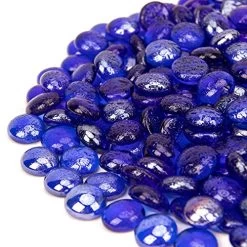 18 LB Fire Glass Beads Fireglass Drops For Gas Fire Pit Fireplace Cobalt Blue Luster Reflective Decorative Glass Gems… -Garden Supply Store 51oC52B5PXeL