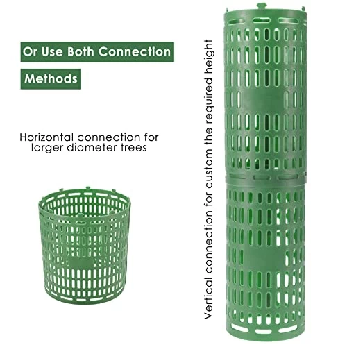 SanSanYa 15″ X 10″ Tree Trunk Protectors Expandable Tree Trunk Guards Protectors With Zip Ties Interlocking Vertical & Horizontal Stacking Tree Bark Protector Tree Guard (Green, 6) 3 SanSanYa 15″ X 10″ Tree Trunk Protectors Expandable Tree Trunk Guards Protectors With Zip Ties Interlocking Vertical & Horizontal Stacking Tree Bark Protector Tree Guard (Green, 6) - Image 3