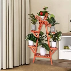 Plant Stand Multi Layer Flower Stand Indoor Outdoor Plant Stand Wood Plant Stands Indoor Plant Shelf Display Plant Rack… -Garden Supply Store 51oh72F9hIL