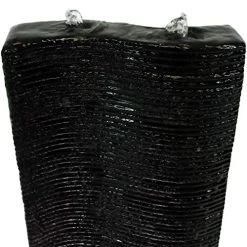 Sunnydaze Rippling Tower Outdoor Water Fountain With Lights, Garden & Patio Waterfall Feature, 31-Inch Tall -Garden Supply Store 51pGCMJrLkL