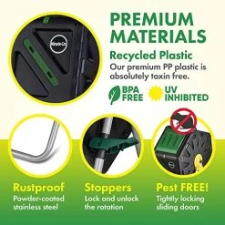 Miracle-Gro Small Composter – Compact Single Chamber Outdoor Garden Compost Bin – Heavy Duty 18.5gal (70L) Capacity… 6 Miracle-Gro Small Composter – Compact Single Chamber Outdoor Garden Compost Bin – Heavy Duty 18.5gal (70L) Capacity… -Garden Supply Store 51pMxaiKIWL