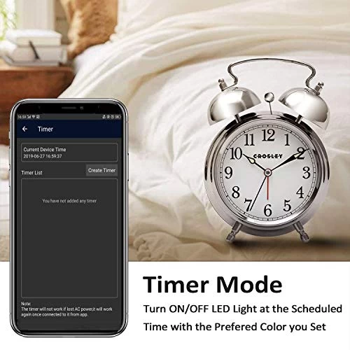 QACA Smart LED Deck Lights Kit WiFi Controlled Color Changeable, Φ1.38“ Outdoor IP67 Waterproof Low Voltage Step Lights… 4 QACA Smart LED Deck Lights Kit WiFi Controlled Color Changeable, Φ1.38“ Outdoor IP67 Waterproof Low Voltage Step Lights… - Image 4