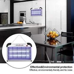 Electric Bug Zapper, 2800V Powerful Flying Insect Mosquito Killer W/ 20W Blue Light Attract, Plug-in Pest Control… -Garden Supply Store 51pfWK4ez4L