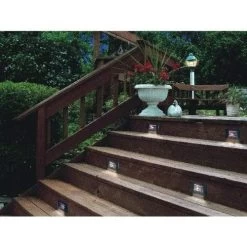 Moonrays 95751 Low Voltage Metal Deck/Post/Stair Light Fixture With 10-Watt Bulb -Garden Supply Store 51pqEWA858L