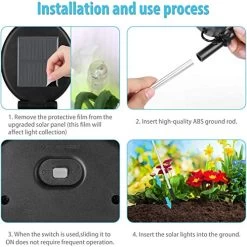 Outdoor Solar Garden Stake Lights,2 Pack Solar Powered Flower Lights With Multi-Color Auto-Changing For Garden, Multi… -Garden Supply Store 51qE4kzCPkL