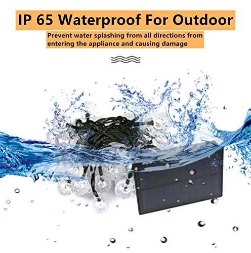 Solar String Light Outdoor 50 LED Amanda Y 22.9ft 8 Modes LED Solar Globe String Lights Decorative Waterproof Solar… 3 Solar String Light Outdoor 50 LED Amanda Y 22.9ft 8 Modes LED Solar Globe String Lights Decorative Waterproof Solar… - Image 3