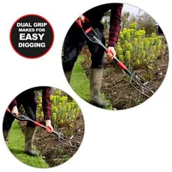 Roamwild Multi-Digger Garden Digging Spading Fork – Fibreglass Light Weight Gardening With Unique Dual Soft AIR Light… -Garden Supply Store 51qYzRyjHuL