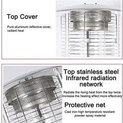 AJH Outdoor Patio Heater Propane Patio Heater Stainless Steel Floorstanding Liquid Outdoor Heater Patio Heater Visual… 11 AJH Outdoor Patio Heater Propane Patio Heater Stainless Steel Floorstanding Liquid Outdoor Heater Patio Heater Visual… -Garden Supply Store 51qa2Z2TnlL