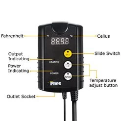 IPower GLHTMTCTRLHTMTS Warm Hydroponic Seedling Heat Mat, Black S, 10” X 20.5 -Garden Supply Store 51qrNjFy TL