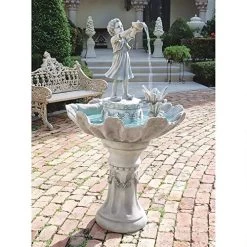 Water Fountain – 5 Foot Tall Portare Acqua Italian-Style Garden Decor Fountain – Outdoor Water Feature