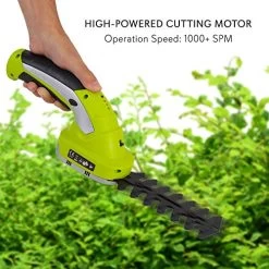 Serene Life SereneLife PSLTLL1812 Cordless Handheld Shears-Electrical Hand Held Hedge Trimmer Weed Or Grass Clippers… -Garden Supply Store 51rPVk92BcCL