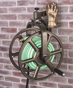 Liberty Garden Single Arm Navigator Multi-Directional Hose Reel -Garden Supply Store 51rR72BEWaXL