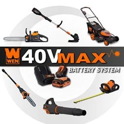 WEN 40421 40V Max Lithium Ion 10-Inch Cordless And Brushless Pole Saw With 2Ah Battery And Charger -Garden Supply Store 51s65YeG02BL