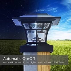 NOMA Solar Post Lights | Waterproof Outdoor Cap Lights For 4 X 4 Wooden Or Vinyl Posts, Deck, Patio, Garden, Décor Or… 11 NOMA Solar Post Lights | Waterproof Outdoor Cap Lights For 4 X 4 Wooden Or Vinyl Posts, Deck, Patio, Garden, Décor Or… -Garden Supply Store 51sytKusk5L
