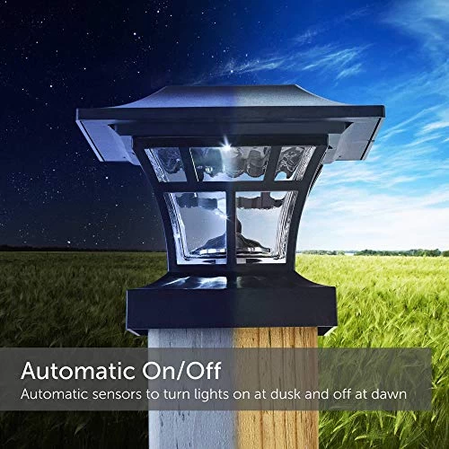 NOMA Solar Post Lights | Waterproof Outdoor Cap Lights For 4 X 4 Wooden Or Vinyl Posts, Deck, Patio, Garden, Décor Or… 5 NOMA Solar Post Lights | Waterproof Outdoor Cap Lights For 4 X 4 Wooden Or Vinyl Posts, Deck, Patio, Garden, Décor Or… - Image 5