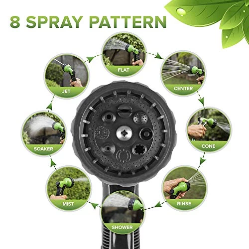 Signature Garden Heavy-Duty Water Hose Spray Nozzle – Comfort-Grip Hose Attachment – 8 Different Spray Patterns – Garden… 2 Signature Garden Heavy-Duty Water Hose Spray Nozzle – Comfort-Grip Hose Attachment – 8 Different Spray Patterns – Garden… - Image 2