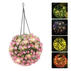 Solar Lantern Hanging Lights Outdoor Waterproof Solar Garden Bulb Lights Decor For Yard Porch Tree Fence Patio (Red)