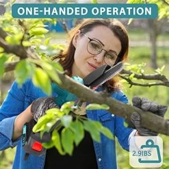 Mini Chainsaw 6-Inch With 2 Battery, Cordless Power Chain Saws With Security Lock, Handheld Small Chainsaw For Wood… -Garden Supply Store 51t8w8YMWDL