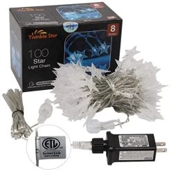 Twinkle Star 100 LED 49 FT Star String Lights, Plug In Fairy String Lights Waterproof, Extendable For Indoor, Outdoor… -Garden Supply Store 51tFpiH0ohL