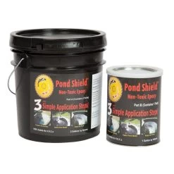 Pond Armor SKU-WHITE-3GA Non-Toxic Pond Shield Epoxy Paint, 3-Gallon, White