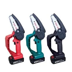 KKmoon Mini Chainsaw Cordless,4-Inch Electric Chainsaw,Power Chain Saws Pruning Saw 24V Chargeing Electric Woodworking… -Garden Supply Store 51tq9SsnKPL