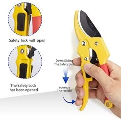 KOTTO 4 Packs Pruner Shears Garden Cutter Clippers, Stainless Steel Sharp Pruner Secateurs, Professional Bypass Pruning… -Garden Supply Store 51u8azkHpgL