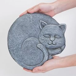 Bits And Pieces – Sleeping Cat Stepping Stones – Decorative Garden Stepping Stone – Yard Art -Garden Supply Store 51veZHoVy0L
