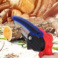 Mini Cordless ChainSaw With 2 Battery, Seesii 4-Inch Cordless Electric Pruning Chain Saw, One-Handed Portable Battery… -Garden Supply Store 51vpqmA8gQL