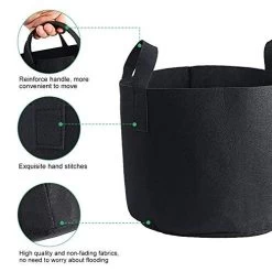 5Pcs 7 Gallon Plant Growing Bags, Flower Vegetable Aeration Planting Pot Container Indoor Outdoor Balcony Gardening… -Garden Supply Store 51w16T5lvqL