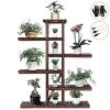 VIVOSUN Plant Stand 6 Tiers 12 Potted Indoor Plant Shelf, Tiered Wooden Flower Holder Ladder Plant Rack For Garden…
