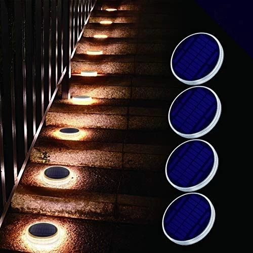 WILLED Solar Step Lights Outdoor, Warm White Solar Deck Lights IP65 Waterproof, Solar Powered Step Lights For Stairs… 1 WILLED Solar Step Lights Outdoor, Warm White Solar Deck Lights IP65 Waterproof, Solar Powered Step Lights For Stairs…