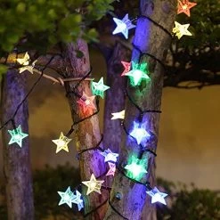 Solar String Lights Outdoor Solar Powered With Waterproof 8 Modes 32FT 50 LED Star For Garden Yard Porch Wedding Party… -Garden Supply Store 51wKh81tLSL