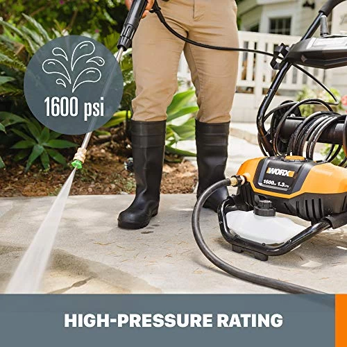 WORX 13 Amp Electric Pressure Washer 1600 PSI With Rolling Cart -WG604 3 WORX 13 Amp Electric Pressure Washer 1600 PSI With Rolling Cart -WG604 - Image 3