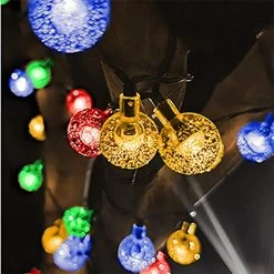 Solar String Lights Outdoor Solar Powered With Waterproof 8 Modes 32ft 50 LED Crystal Ball For Garden Yard Porch Wedding…