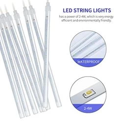 Winkeyes LED Meteor Shower Lights 30cm 8 Tubes 192 LED String Lights Waterproof Double-Sided SMD Lamp Beads Curtain… 11 Winkeyes LED Meteor Shower Lights 30cm 8 Tubes 192 LED String Lights Waterproof Double-Sided SMD Lamp Beads Curtain… -Garden Supply Store 51wepnIQf9L