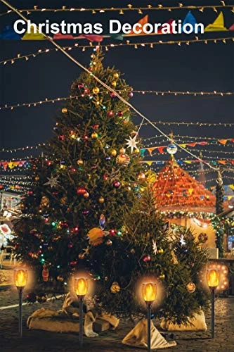 Permande Solar Torch Light With Flickering Flame, Fire Effect Lantern, Garden Light, Auto On/off Dust To Dawn, Outdoor… 6 Permande Solar Torch Light With Flickering Flame, Fire Effect Lantern, Garden Light, Auto On/off Dust To Dawn, Outdoor… - Image 6