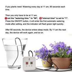[Upgraded Pump] SPlant Big Power Automatic Drip Irrigation Kit For 15 Potted Plants, Indoor Plants Self Watering System… -Garden Supply Store 51xhB0r qpL
