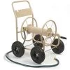Liberty Garden Products 870-M1-2 Industrial 300-4 Wheel Garden Hose Reel Cart-Tan