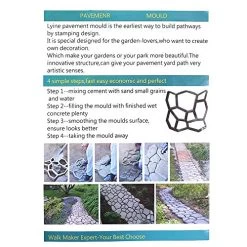 DIY Garden Paving Mold, Paving, Walkway Brick Maker Road Paving Cement Concrete Steeping Brick Stone Road Mould With 10… 12 DIY Garden Paving Mold, Paving, Walkway Brick Maker Road Paving Cement Concrete Steeping Brick Stone Road Mould With 10… -Garden Supply Store 51z2epK4jLL