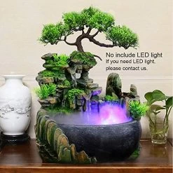 SURPRIZON Indoor Relaxation Desktop Fountain Waterfall, Zen Meditation Indoor Waterfall Feature With Automatic Pump… -Garden Supply Store 51zgA38lUvL