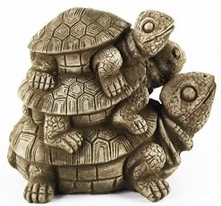 Turtles Statue Stack Home And Garden Statues Gardener Statuary Decor Cast Stone Tortoise Sculpture -Garden Supply Store 61 3cK SeoL