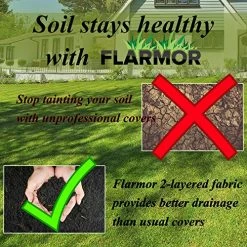 FLARMOR Professional Woven Landscape Fabric 6x250ft 5oz, Commercial Grade Garden Liner Roll – Weedblock For Garden… 8 FLARMOR Professional Woven Landscape Fabric 6x250ft 5oz, Commercial Grade Garden Liner Roll – Weedblock For Garden… -Garden Supply Store 61 46aYHtuL