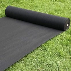Heavy Duty Nonwoven Weed Control Fabric Ground Cover Membrane Landscape Fabric Biodegradable, Black,0.6 * 500M -Garden Supply Store 61 LEcdPwYL