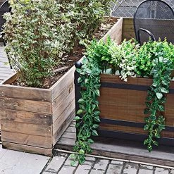HEMFV Garden Iron Flower Pot Planting Solid Wood Flower Box Flower Stand Flower Stand Flower Outdoor Gardening Flower… 6 HEMFV Garden Iron Flower Pot Planting Solid Wood Flower Box Flower Stand Flower Stand Flower Outdoor Gardening Flower… -Garden Supply Store 611nW1hWDEL